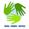 Recycle Symbol As Green Hands