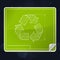 Recycle Symbol Blueprint Icon