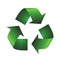 Recycle Symbol Green Textured