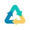 Recycle symbol. Waste recycling icon, environment care