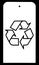 Recycle Symbol on White Tag