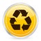 Recycle symbol yellow circle i