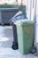 Recycle trash can garbage stock rubbish bin dustbins in street urban outside