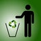 Recycle trash green