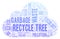 Recycle Tree word cloud