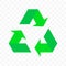 Recycle vector triangle arrow cycle icon. Eco waste reuse or bio recycle arrows symbol