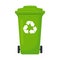 Recycled bin Cartoon vector illustration isolated object