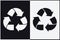 Recycled and Packaging Symbol. Sign for Cargo
