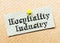 Recycled paper note pinned on cork board. Hospitality Industry Message