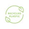 Recycled plastic label