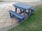 Recycled plastic used to manufacture new picnic table