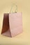 Recycled shopping pink paper bag