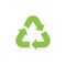 Recycled triangle arrows filled vector icon