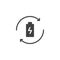 Recycling Battery vector icon