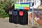 Recycling Bins on eastbourne promenade