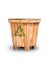 Recycling bins made of wood