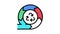 recycling and circular economy color icon animation