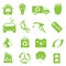 Recycling and clean environment icon set