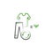 Recycling, clothes icon. Element of Recycling 2 color icon. Thin line icon for website design and development, app development.