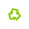 Recycling ecology thin line icon.