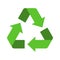 Recycling icon isolated on white background. Arrow that rotates endlessly recycled concept. Recycle eco symbol, Ecology