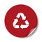Recycling label,illustration