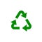 recycling mark green icon. Element of nature protection icon for mobile concept and web apps. Isolated recycling mark icon can be