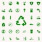 recycling mark green icon. greenpeace icons universal set for web and mobile