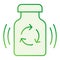 Recycling medication flat icon. Recycle drugs gray icons in trendy flat style. Medicine pills recycling gradient style
