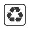 Recycling packaging and logistic vector isolated single icon