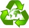 Recycling planet symbol