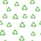 Recycling seamless pattern cover. Recycling icon creative design. Wallpaper, web design, textile, printing and UI and UX usage.