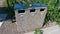 Recycling  selective trash boxes  Portoroz  Piran  Obalno-kraska  Slovenia  June 2020