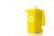 Recycling sorting. Bin container for disposal garbage waste and save environment. Yellow dustbin for recycle plastic trash