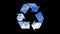 Recycling symbol animation