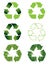 Recycling symbol set