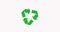 Recycling Symbol. Zero waste. 4K video