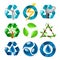 Recycling Symbols Set