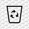 Recyclingn icon stock vector illustration flat design
