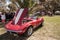 Red 1969 Chevrolet corvette stingrayconvertible at the 10th Annual Classic Car and Craft Show