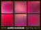Red abstract blurred background set. Rose petal palette. Smooth design elements collection love concept