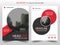 Red abstract circle annual report Brochure design template vector. Business Flyers infographic magazine poster.Abstract layout