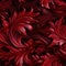 Red Abstract Floral Pattern 3d Wallpaper With Detailed Feather Rendering