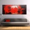 Red Abstract Painting: Industrial Style Artwork For Modern Interiors