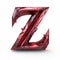 Red Acrylic Glass Z Artwork Inspired By Liam Sharp\\\'s Style