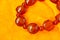 Red agate beads jewelry accessories