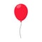 Red air Balloon flat style carnival happy surprise helium string