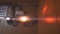 Red Alarm Emergency lighting with anamorphic flares