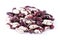 Red Anasazi Beans isolated on a white background. Spotted beans.Kidney beans.Haricot beans