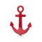 Red anchor icon